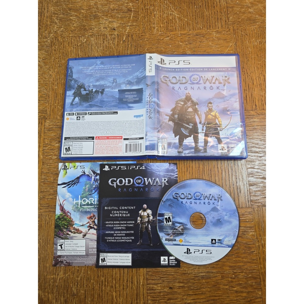 God of War Ragnarok: Launch Edition PS5 - Tested - MINT DISC